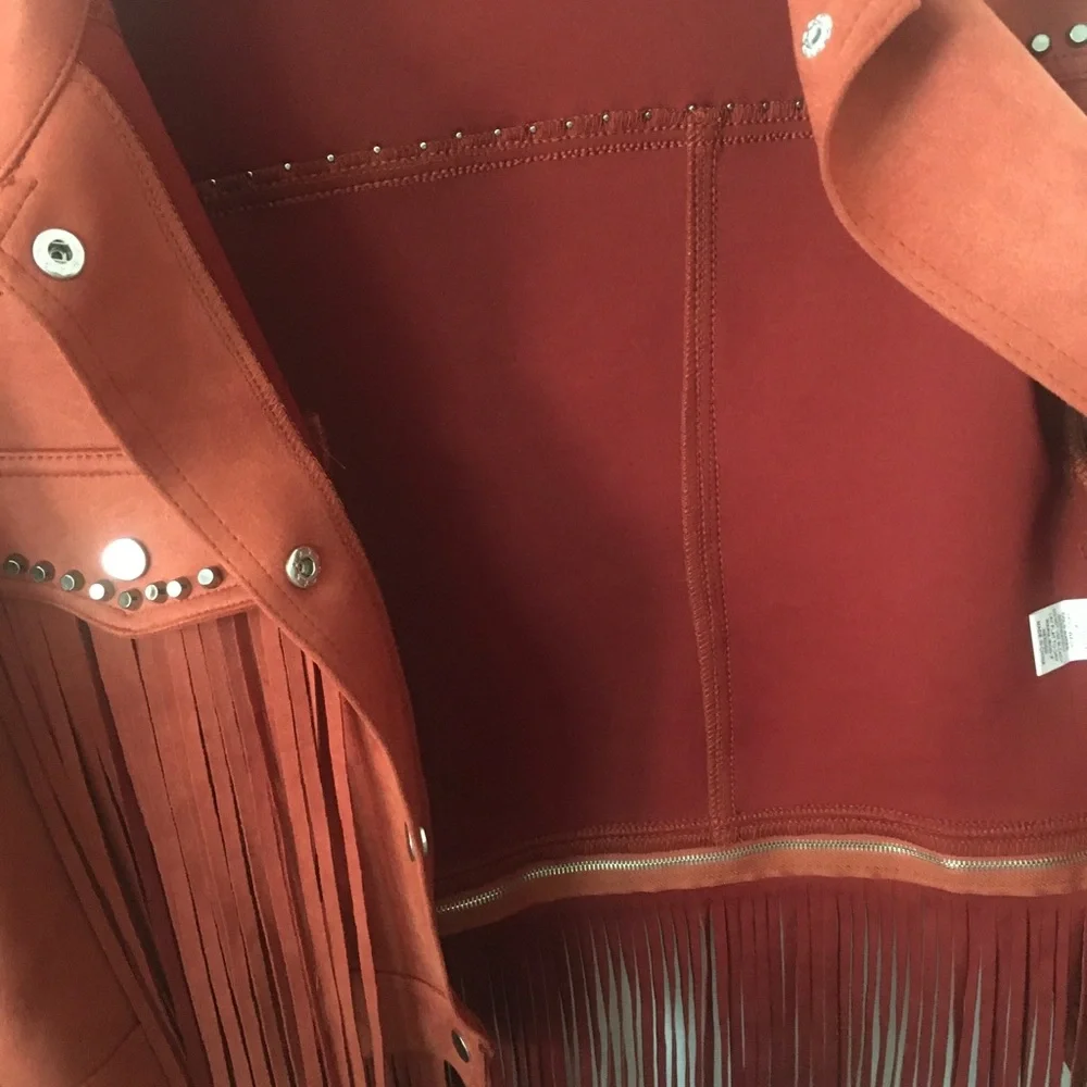 Blue B Women's Rust Fringe Jacket - Picture 4 of 5